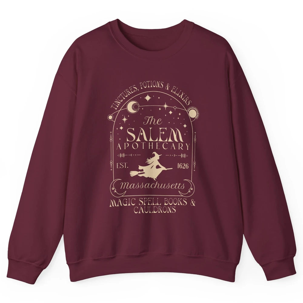 Retro Salem Apothecary Since 1626 Halloween Salem Witches Unisex Crewneck Sweatshirt