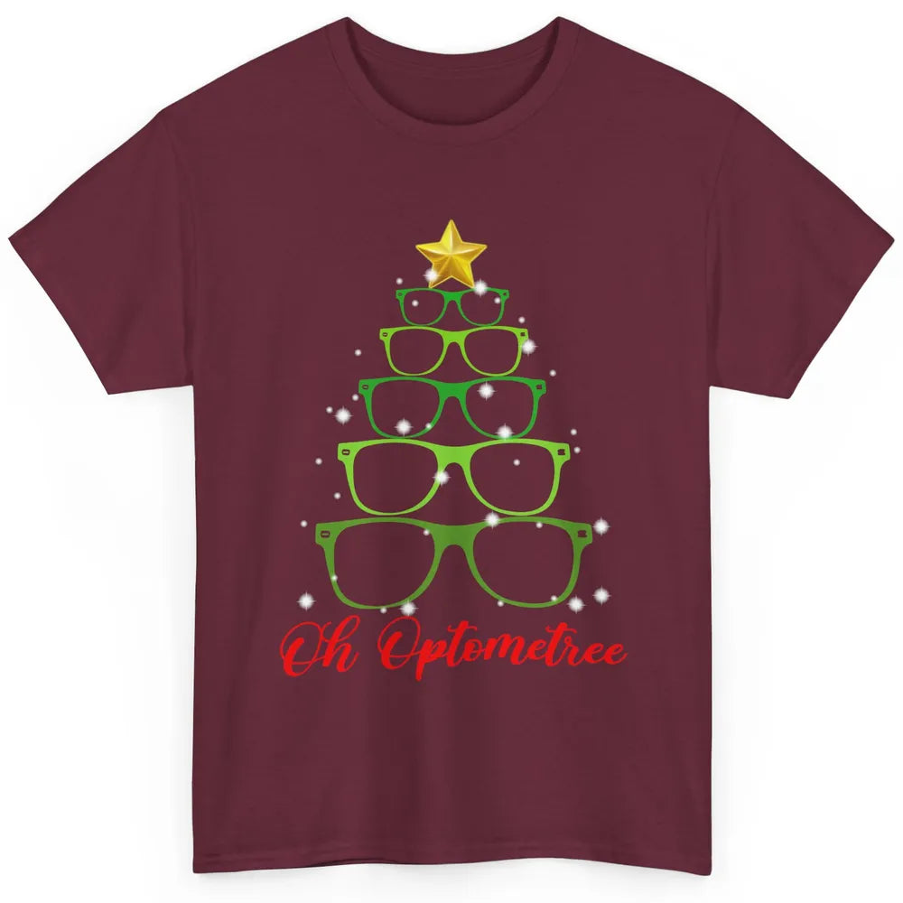 Glasses Christmas Tree Oh Optometree Optometry Optician Gift Classic Unisex T-Shirt