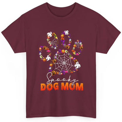 Cute Dog Mom Paw Mother Spider Happy Halloween Spooky Season Classic Unisex T-Shirt