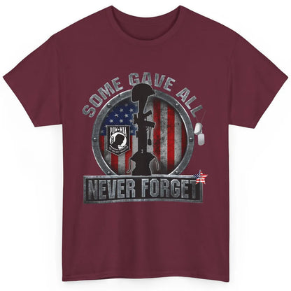 Retro US Veteran Some Gave All Never Forget Memorial Day Classic Unisex T-Shirt