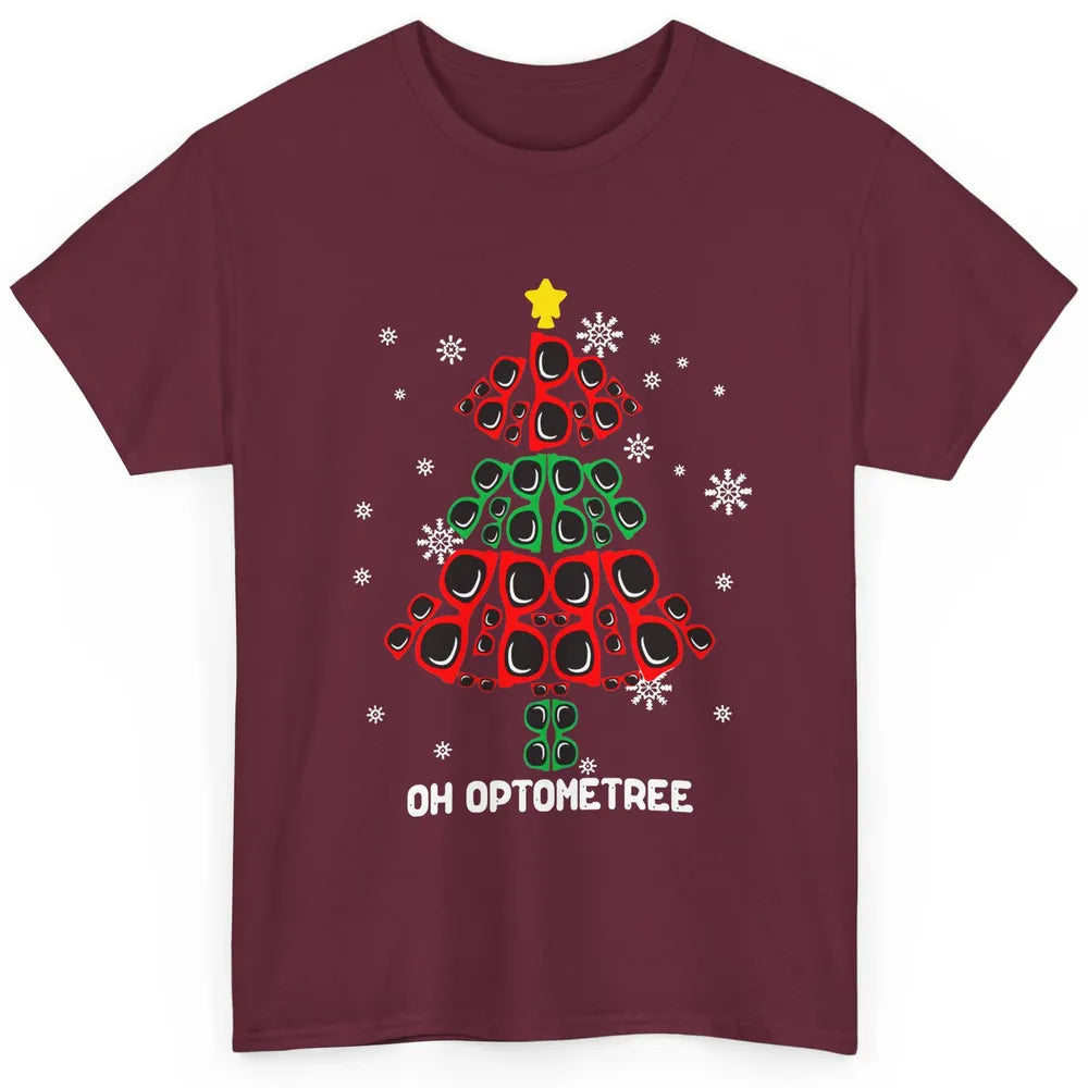 Glasses Christmas Tree Oh Optometree Optometry Optician Gift Classic Unisex T-Shirt