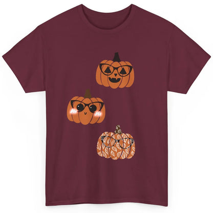 Three Pumpkin Eyeglasses Optician Life Halloween Optometrist Classic Unisex T-Shirt