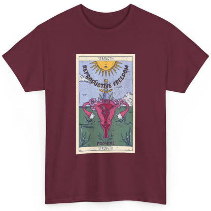 1973 Pro Roe Feminist Strength Tarot Card Mystical Halloween Classic Unisex T-Shirt