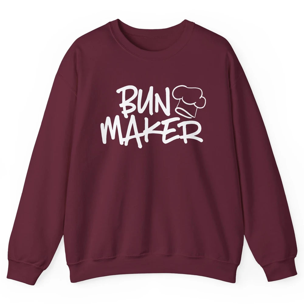 Bun Maker Bun Baker Pregnancy Announcement Baby Reveal Gift Unisex Crewneck Sweatshirt