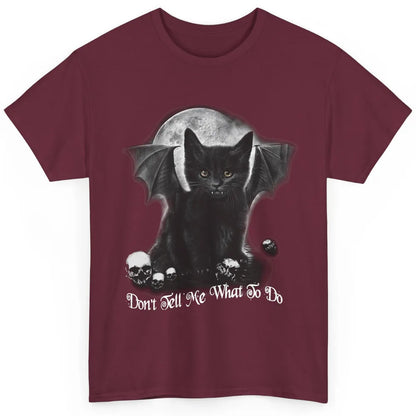 Black Cat Witch Don't Tell Me What To Do Halloween Costume Classic Unisex T-Shirt