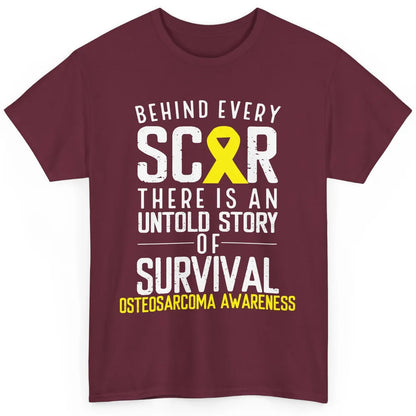 Every Scar Survivor Fight Bone Osteosarcoma Cancer Awareness Classic Unisex T-Shirt