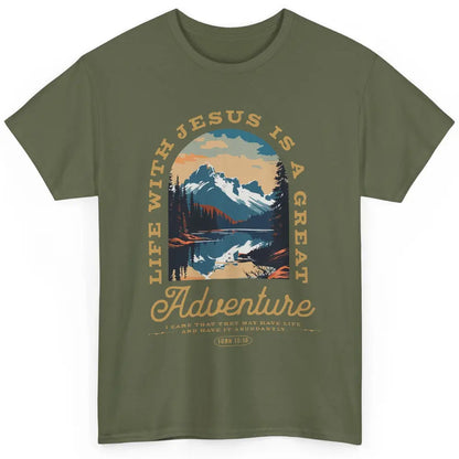 Christian Life With Jesus Is Great Adventure Bible Religious Classic Unisex T-Shirt