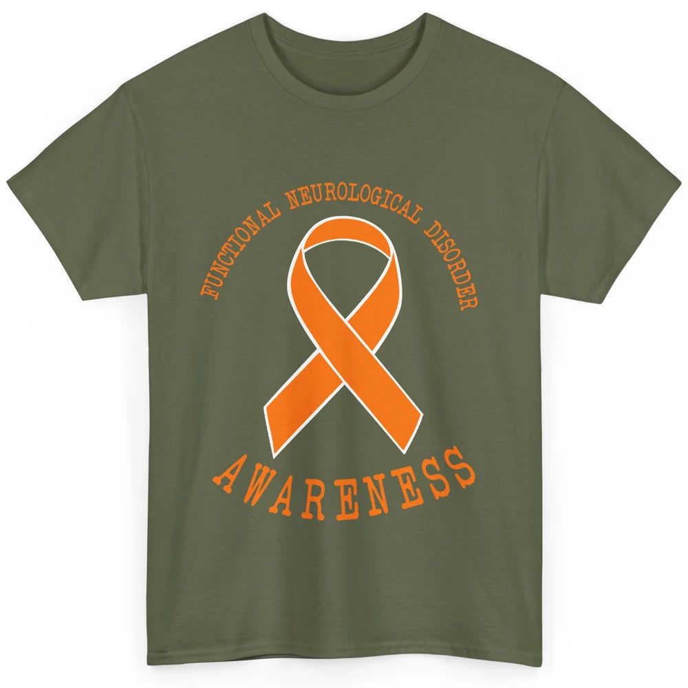 Functional Neurological Disorder Awareness FND Orange Ribbon Classic Unisex T-Shirt