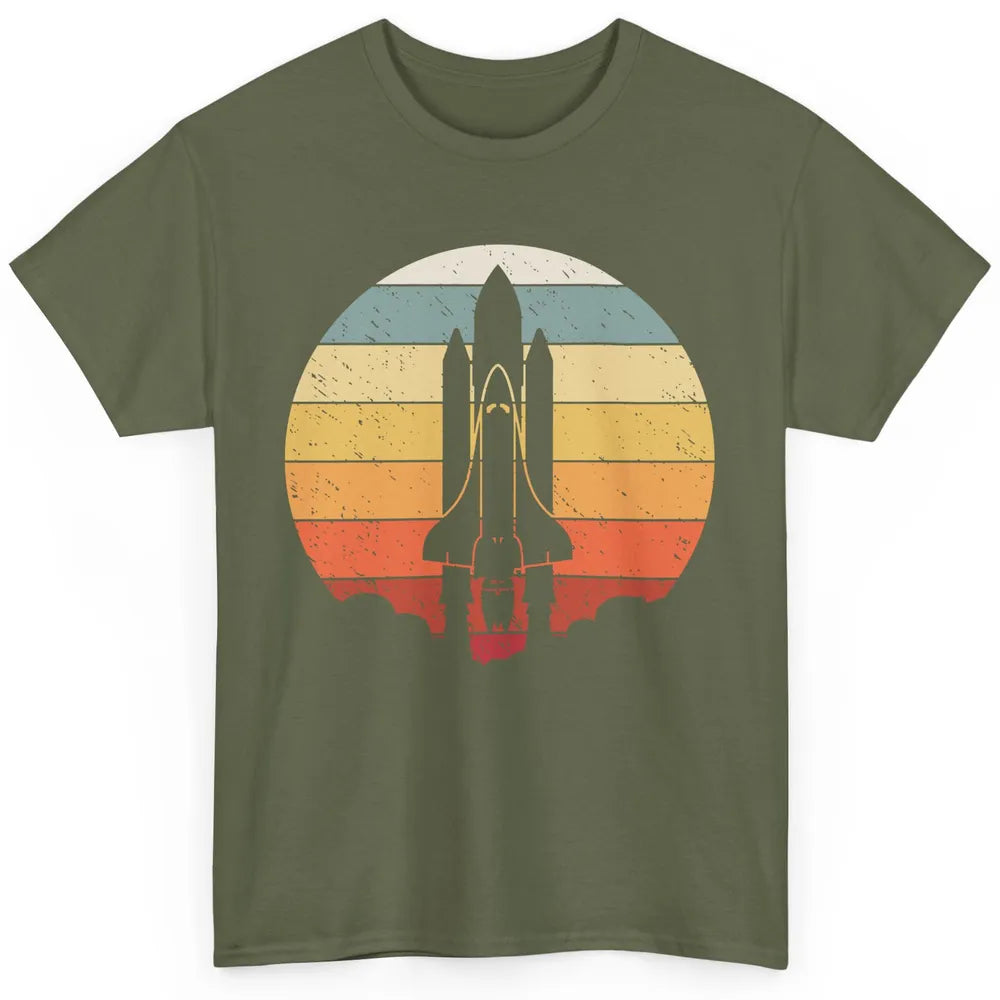 Vintage Astronaut Spaceship Spacecraft Spaceman Astrology Classic Unisex T-Shirt