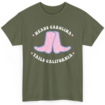 Cowgirl Boots Heads Carolina Tail California Western Country Classic Unisex T-Shirt