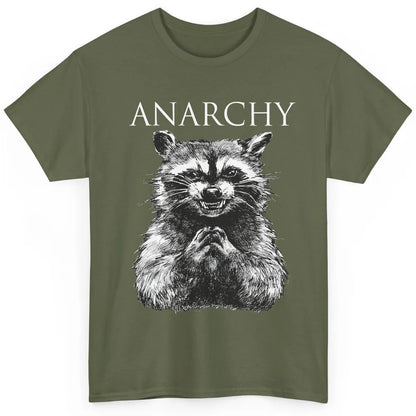 Funny Anarchy Raccoon Cute Raccoon Animal Raccoon Lover Gift Classic Unisex T-Shirt