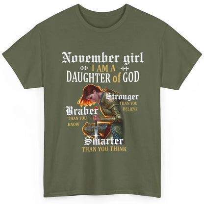 Birthday November Girl I'm A Daughter Of God Birthday Gift Classic Unisex T-Shirt