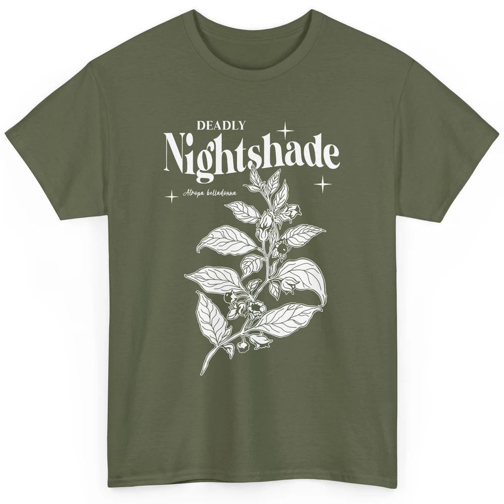 Deadly Nightshade Plants Poisonous Botanical Gardening Gift Classic Unisex T-Shirt