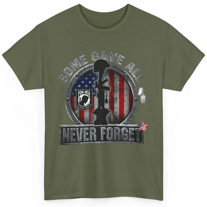 Retro US Veteran Some Gave All Never Forget Memorial Day Classic Unisex T-Shirt