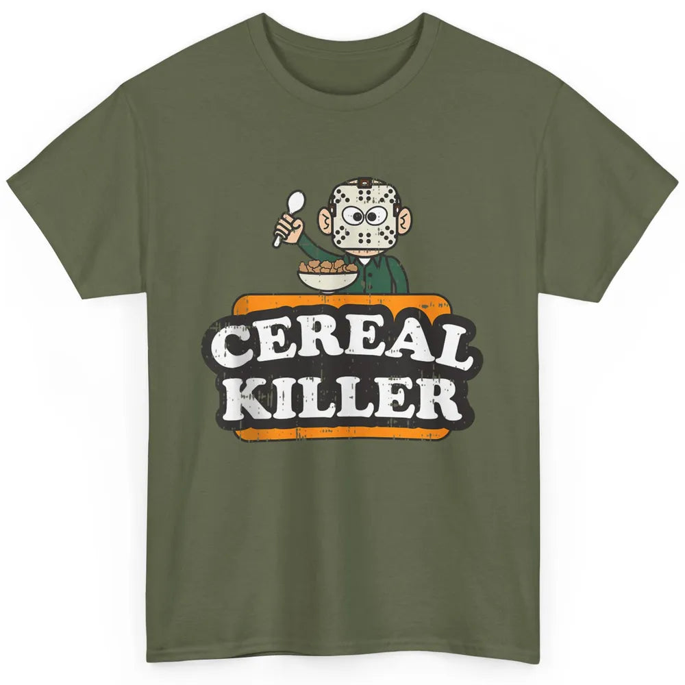 Funny Cereal Killer Food Pun Humor Halloween Spooky Season Classic Unisex T-Shirt