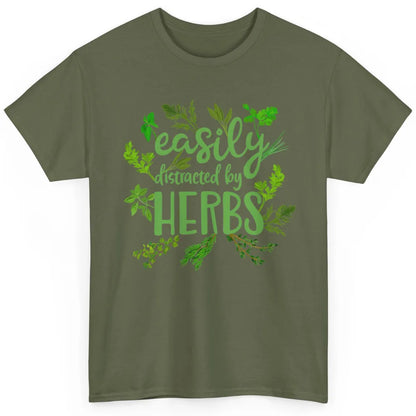 Easily Distracted By Plants Herbs Garden Medicine Botanical Classic Unisex T-Shirt