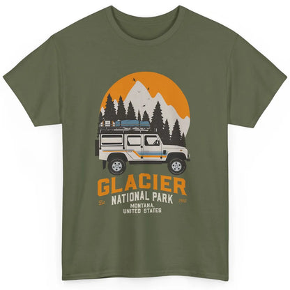 Vintage Glacier National Park Montana Road Trip Camping Classic Unisex T-Shirt