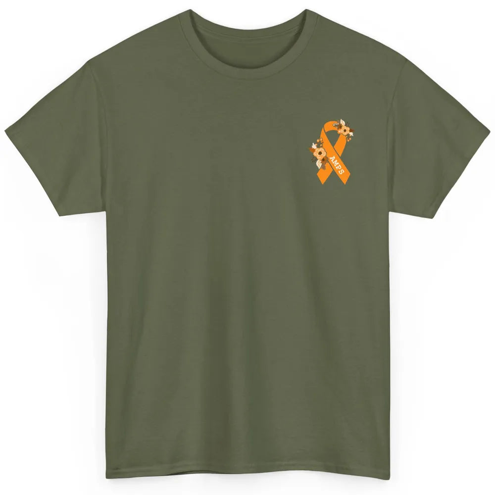 Amplified Musculoskeletal Pain Syndrome AMPS Orange Ribbon Classic Unisex T-Shirt