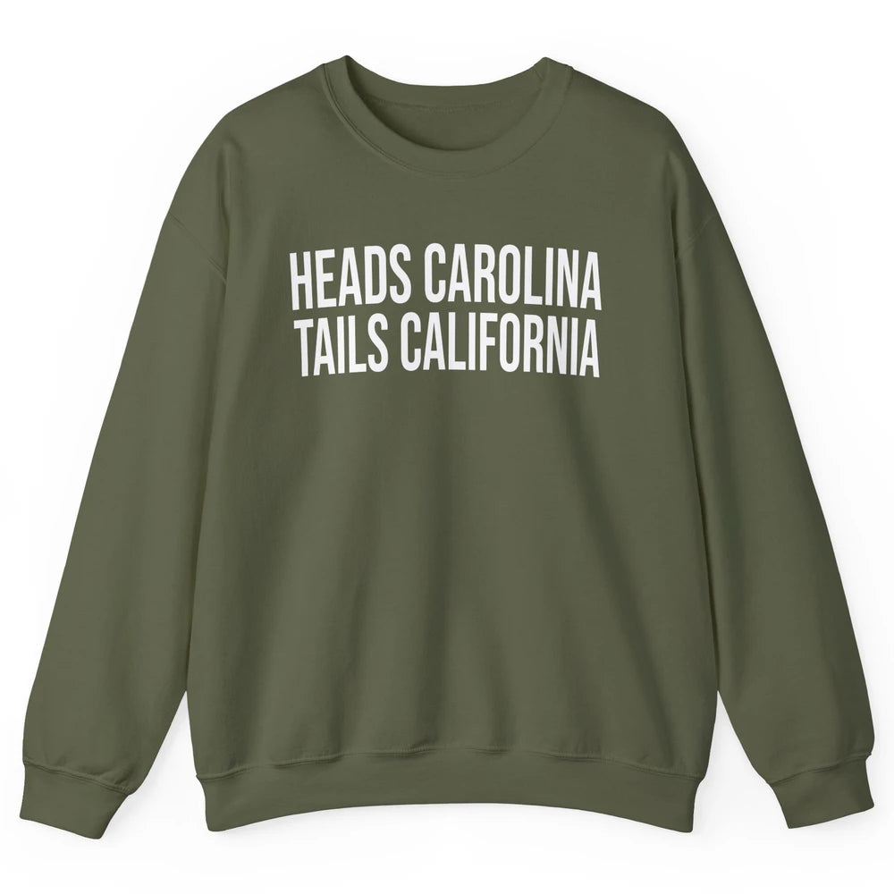 Vintage Heads Carolina Tail California Summer Beach Paradise Unisex Crewneck Sweatshirt