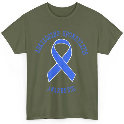 Ankylosing Spondylitis Awareness Support Blue Ribbon Gift Classic Unisex T-Shirt