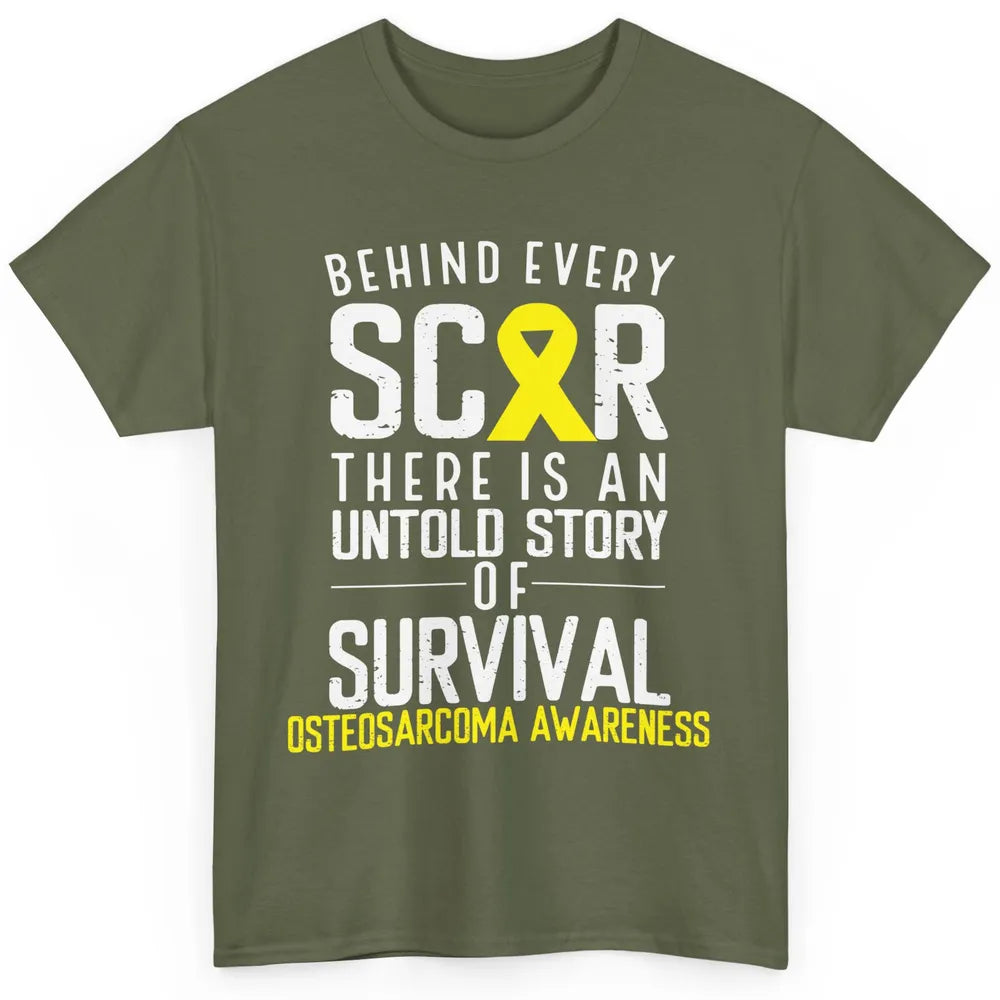 Every Scar Survivor Fight Bone Osteosarcoma Cancer Awareness Classic Unisex T-Shirt