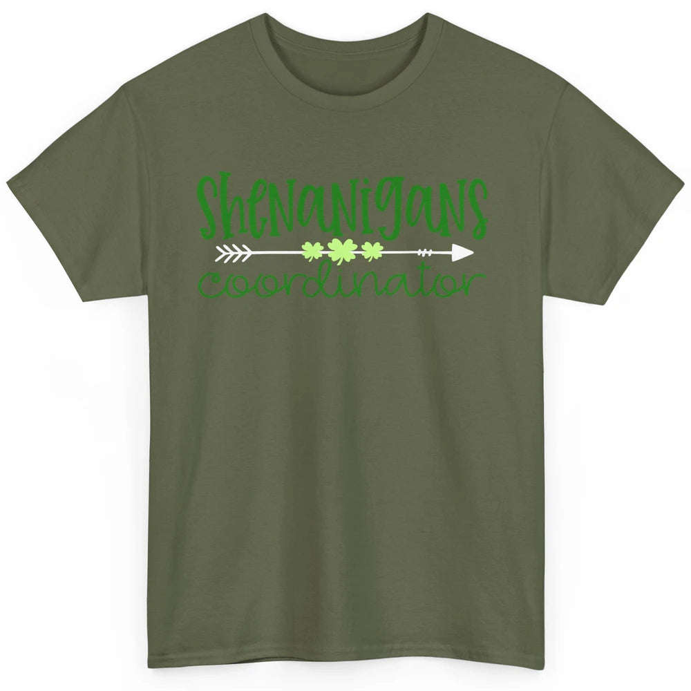 Funny Certified Shenanigans Coordinator St Patricks Day Gift Classic Unisex T-Shirt