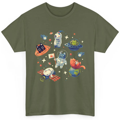 Funny Catronaut Cat Astronaut Deep In Space Cosmic Astrocat Classic Unisex T-Shirt