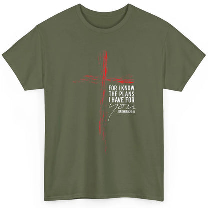 Cross Religious Plan For Jesus Christian Bible Verse Retro Classic Unisex T-Shirt