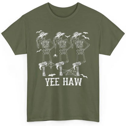 Yee Haw Skeleton Dancing Cowboy Boots Howdy Western Rodeo Classic Unisex T-Shirt