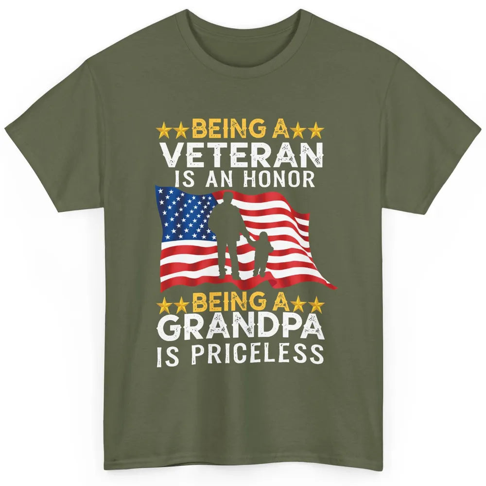 Being A Veteran Is An Honor Army Dad US Military Day Classic Unisex T-Shirt