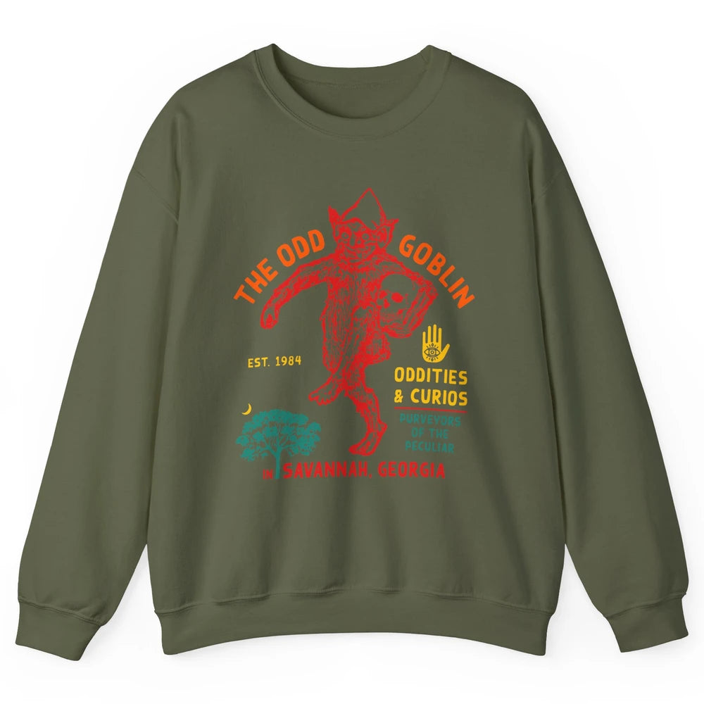 Vintage The Odd Goblin Est 1984 Oddities Savannah Georgia Unisex Crewneck Sweatshirt