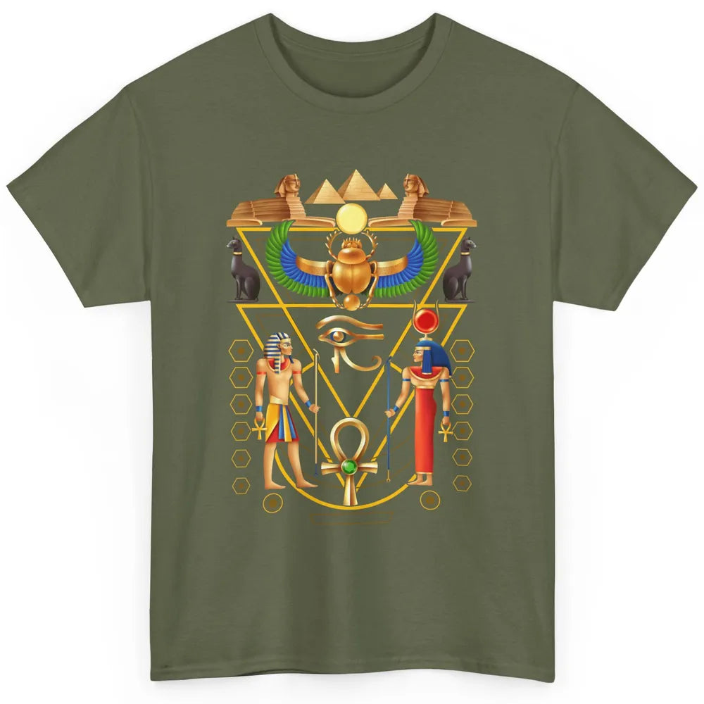 Cool Ancient Egyptian Culture Scarab Artifact Ankh Horus Eye Classic Unisex T-Shirt