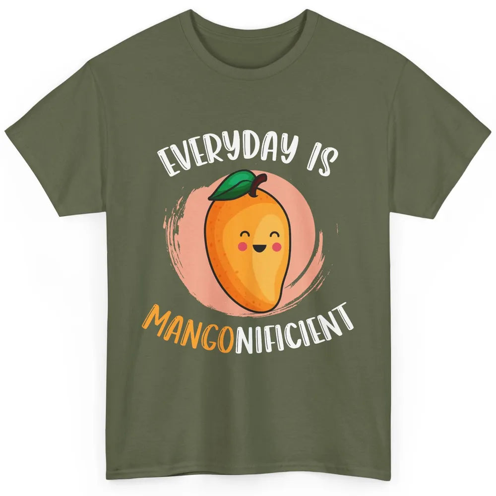 Every Day Is Mangonificient Funny Mango Fruit Mango Lovers Classic Unisex T-Shirt