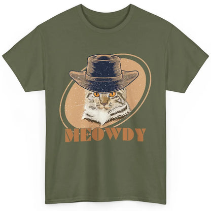 Funny Cat Cowboy Meowdy Western Country Cat Lovers Costume Classic Unisex T-Shirt