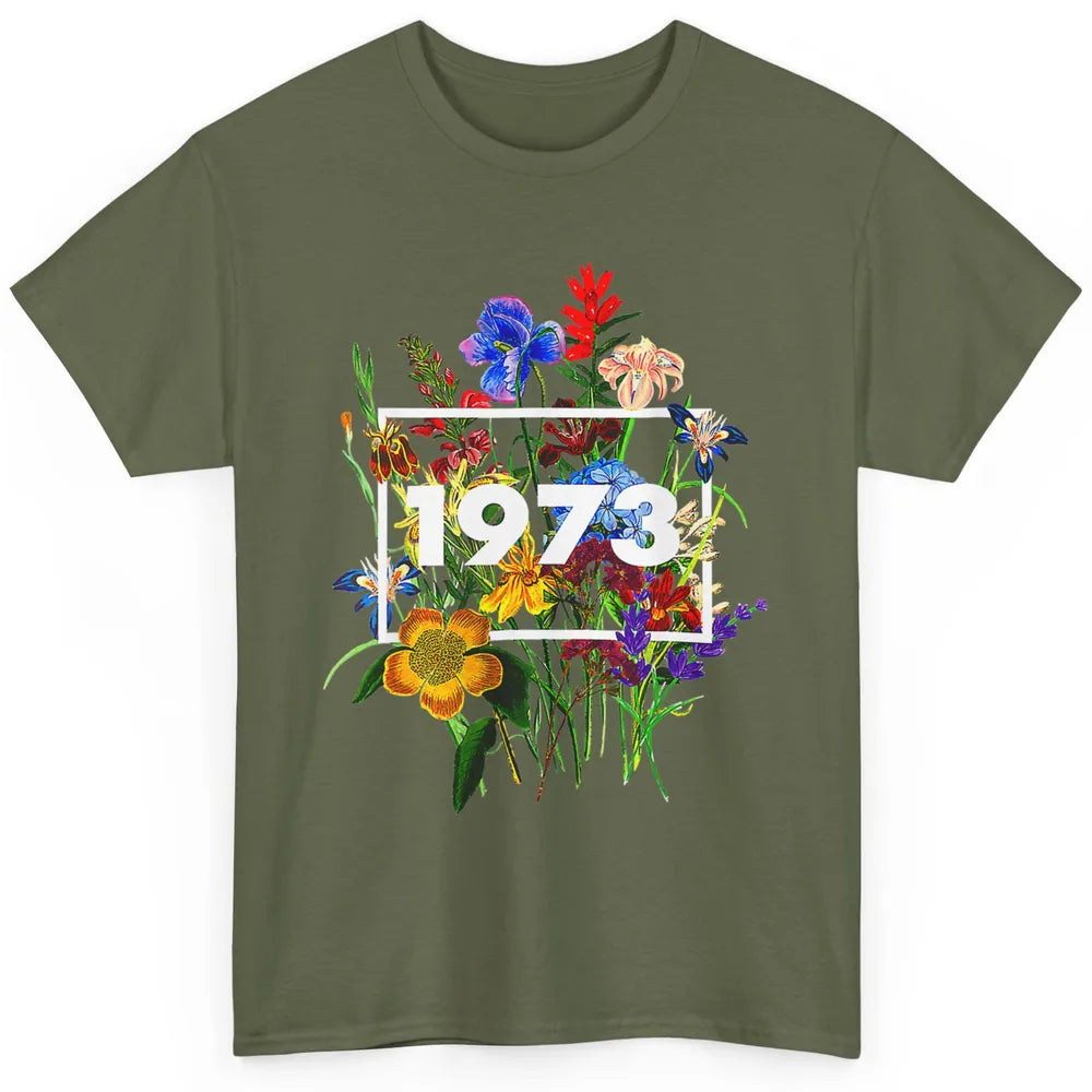 Wildflower Pro Choice 1973 Women Feminism Floral Body Rights Classic Unisex T-Shirt