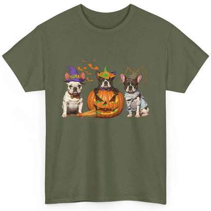 French Bulldog Witch Mummy Pumpkin Halloween Spooky Season Classic Unisex T-Shirt