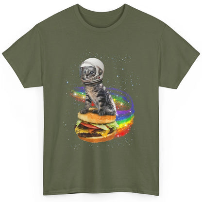 Funny Catronaut Cat Astronaut In Space Hamburger Astrocat Classic Unisex T-Shirt