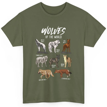 Wolves Of The World Wild Animal Moon Hunter Wolf Hunting Classic Unisex T-Shirt