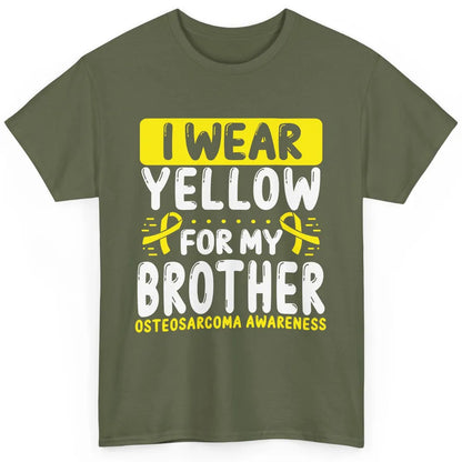 Bone Cancer Awareness Osteosarcoma Wear Yellow For Brother Classic Unisex T-Shirt