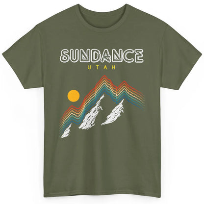 Cool Sundance Utah Mountain Snow Ski Retro 70s Skiing Skier Classic Unisex T-Shirt