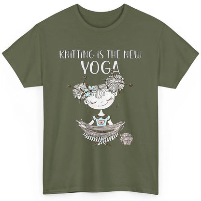 Cute Knitting New Yoga Crazy Crochet Lady Yarning Sew Women Classic Unisex T-Shirt