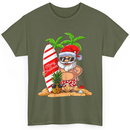 Christmas in July Santa Hawaii Surfing Summer Christmas Classic Unisex T-Shirt