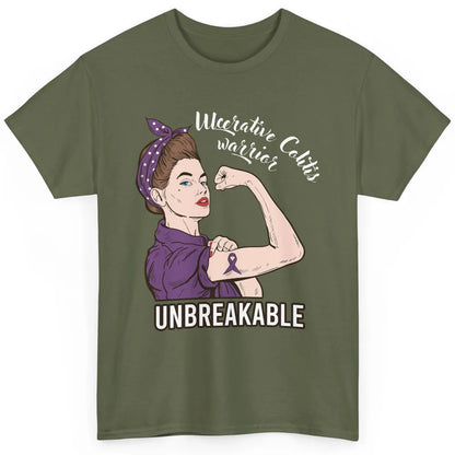 Ulcerative Colitis Warrior Unbreakable With Strong Woman Classic Unisex T-Shirt