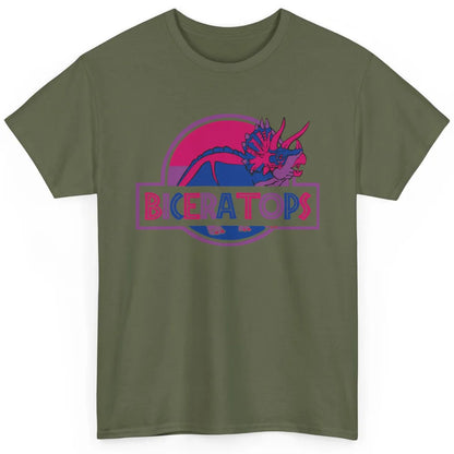 Biceratops Bisexual Ceratops Dinosaur LGBT Pride Month Classic Unisex T-Shirt