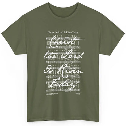 Christian Easter Hymn Christ The Lord Is Risen Musical Notes Classic Unisex T-Shirt