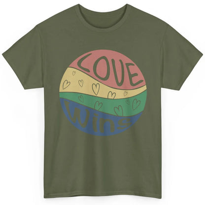 Vintage Love Wins LGBT Gay Pride Month Love Is Love Classic Unisex T-Shirt