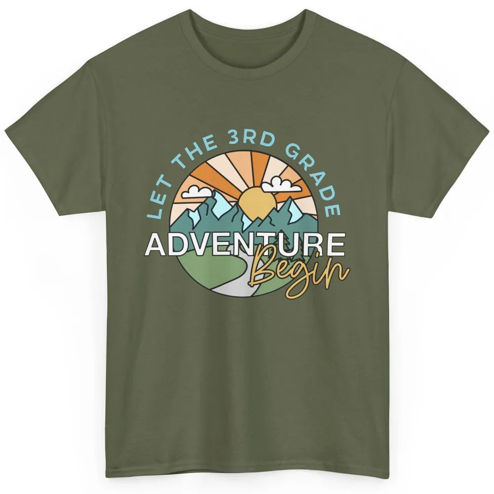 Vintage Back To School Let The 3rd Grade Adventure Begin Classic Unisex T-Shirt