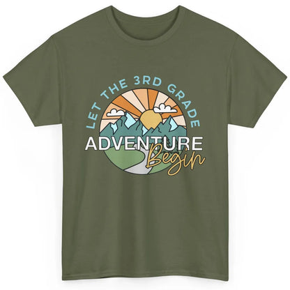 Vintage Back To School Let The 3rd Grade Adventure Begin Classic Unisex T-Shirt