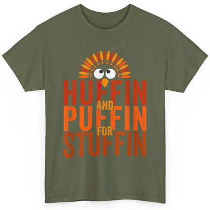 Thanksgiving Run Turkey Trot Huffin And Puffin Chicken Fall Classic Unisex T-Shirt