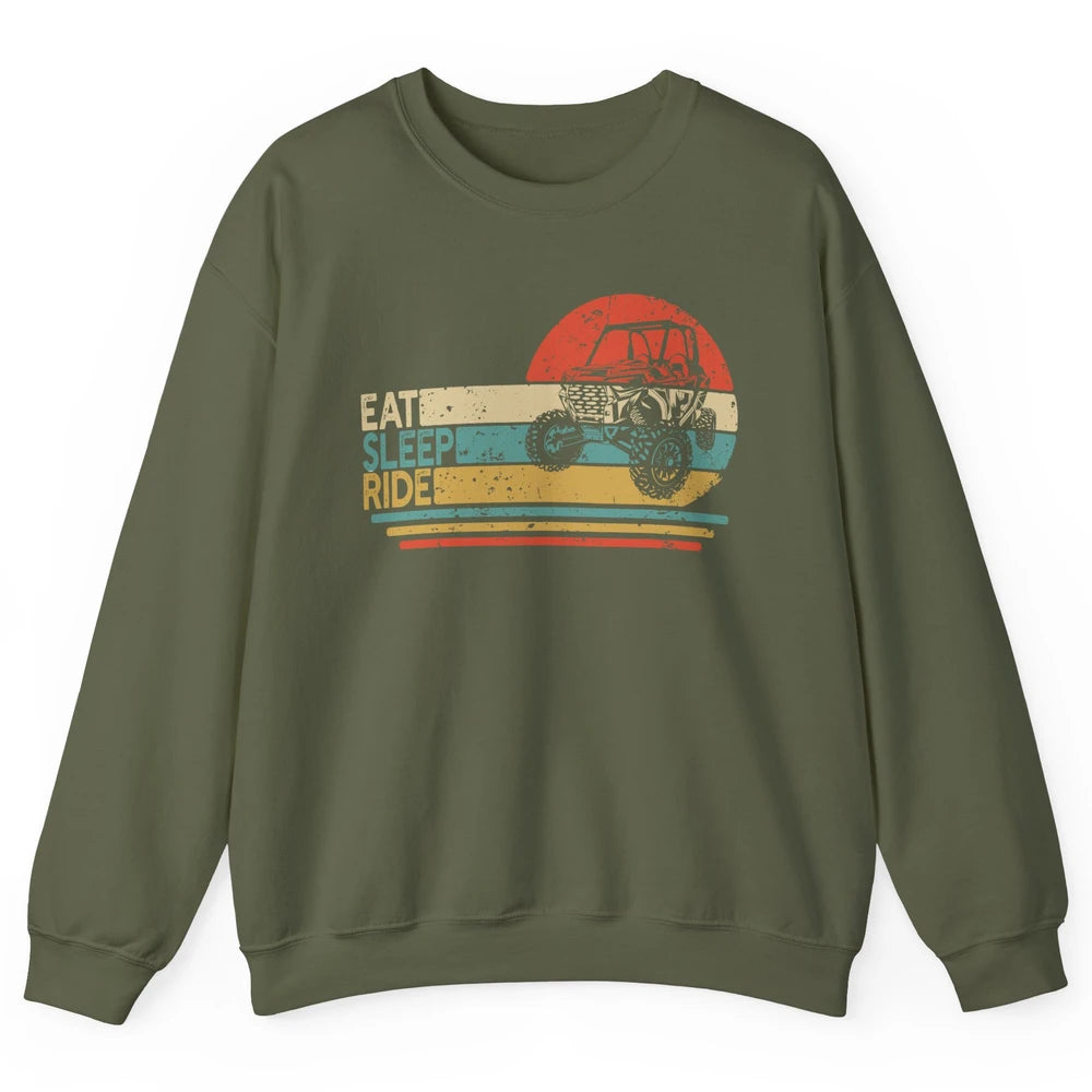 Vintage Eat Sleep Ride XSX Life UTV Offroad Mud Riding Gift Unisex Crewneck Sweatshirt